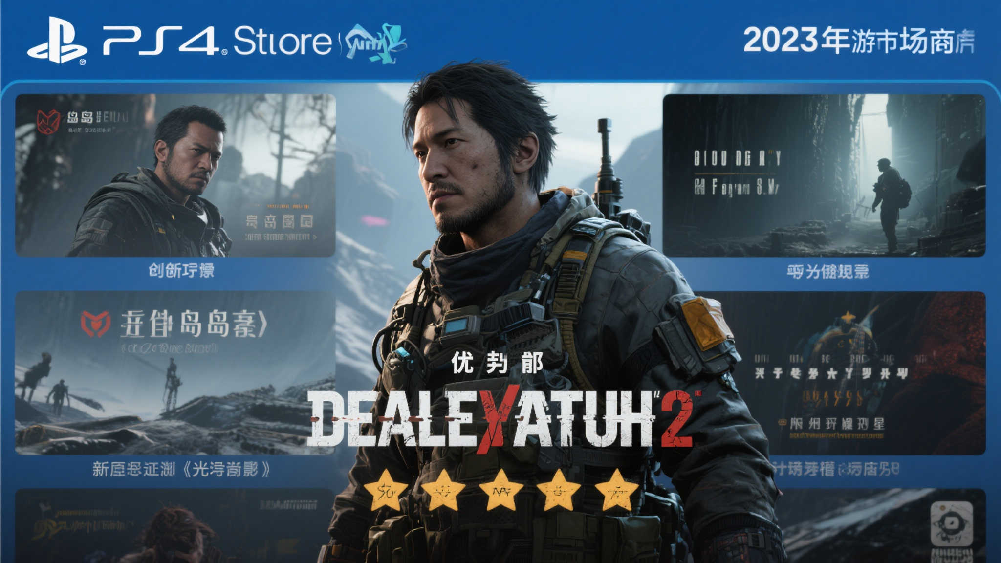 《死亡搁浅2》领跑PS商店评分榜，超越年度热门光与影！